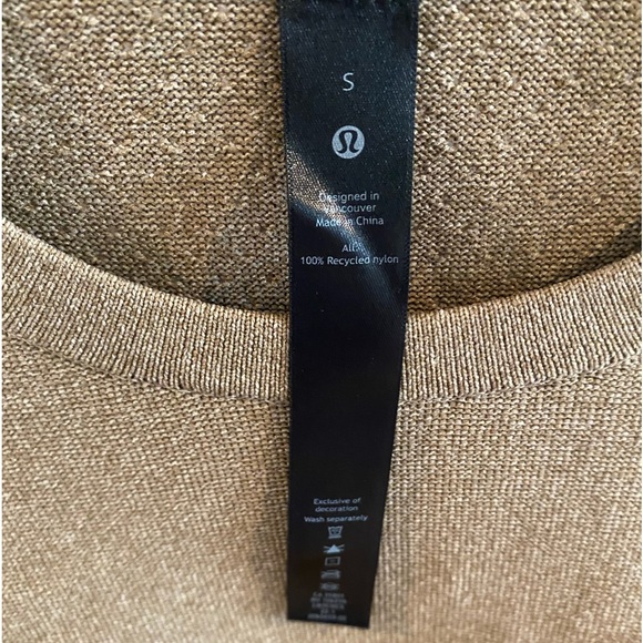 Mens LuLuLemon New Venture Crewneck Sweater in Heathered Ceramic Brown Small - Picture 5 of 10